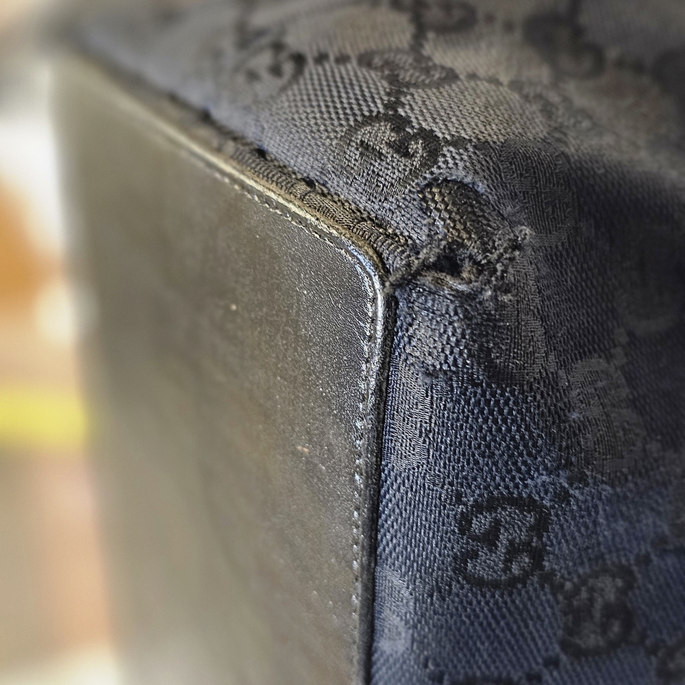 Gucci Black Tote with Gold Accents - Picture 10 of 16